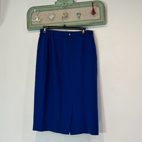 Vintage wool blend professional career woman’s pencils skirt - Picture 3 of 6